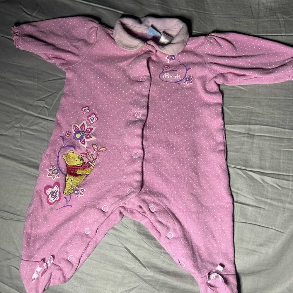 Vintage Y2k Winnie the Pooh footie